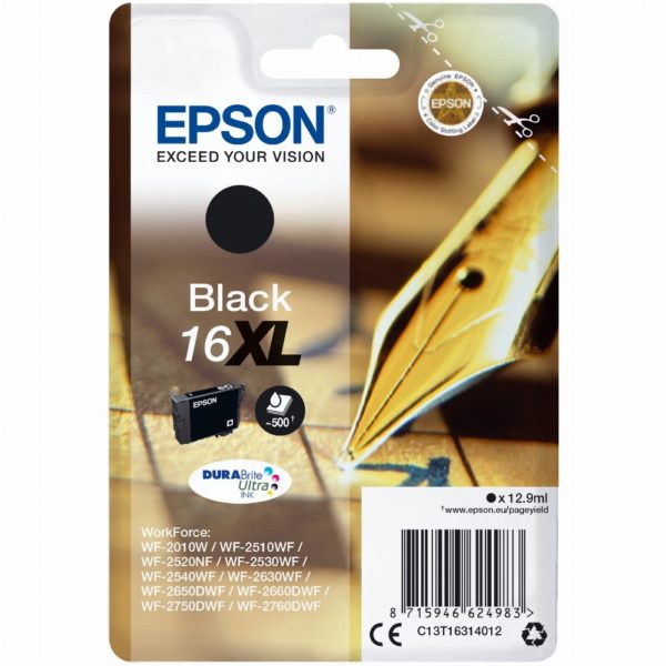 Epson Tinte 16XL C13T16314012 Schwarz bis zu 500 Seiten