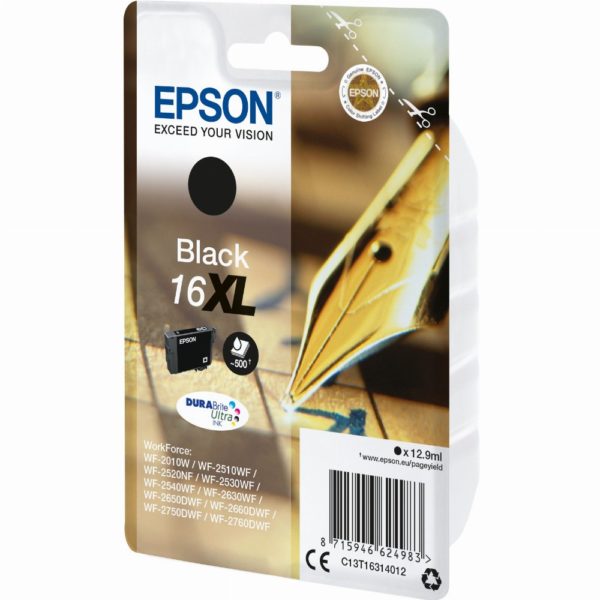 Epson Tinte 16XL C13T16314012 Schwarz bis zu 500 Seiten