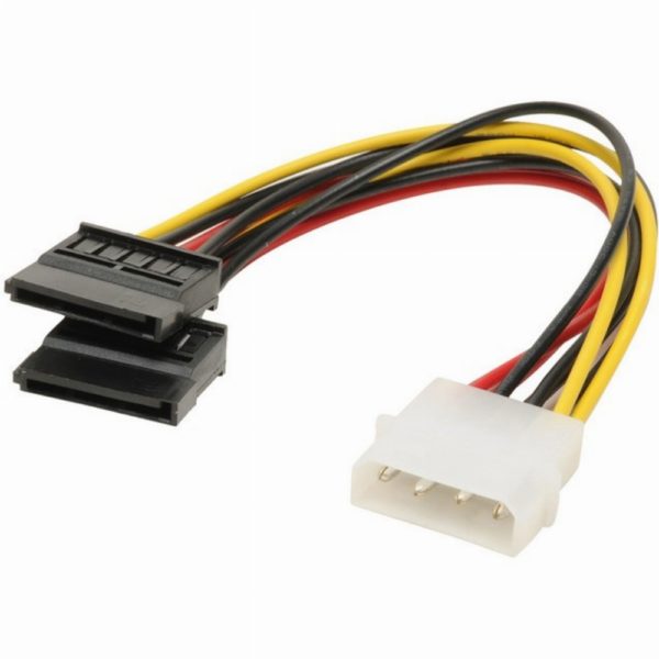 Inter.Y-Kabel Molex > 2x SATA