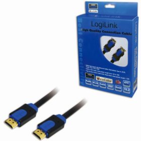 LogiLink HDMI (ST-ST) 5m Anschlusskabel 4K Schwarz/Blau