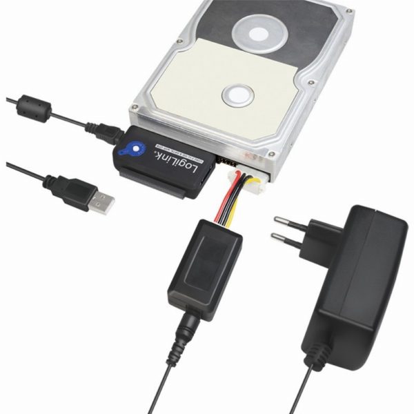 LogiLink USB 2.0 > 2,5" + 3,5" IDE + SATA Adapter Schwarz