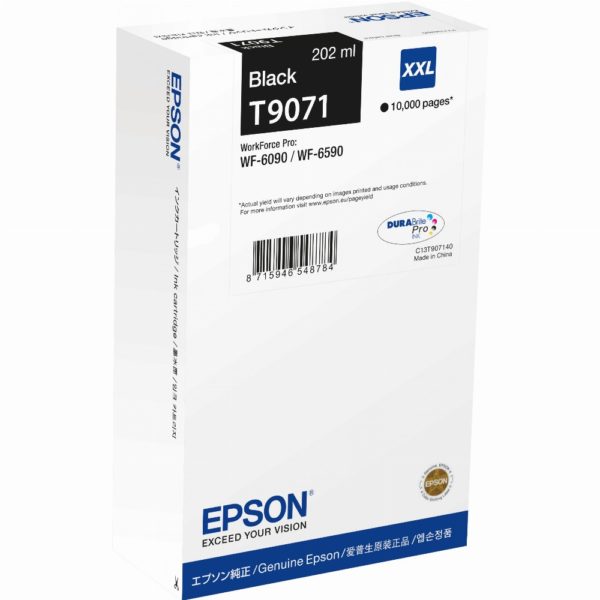 Epson Tinte T9071 XXL C13T907140 Schwarz bis zu 10.000 Seiten