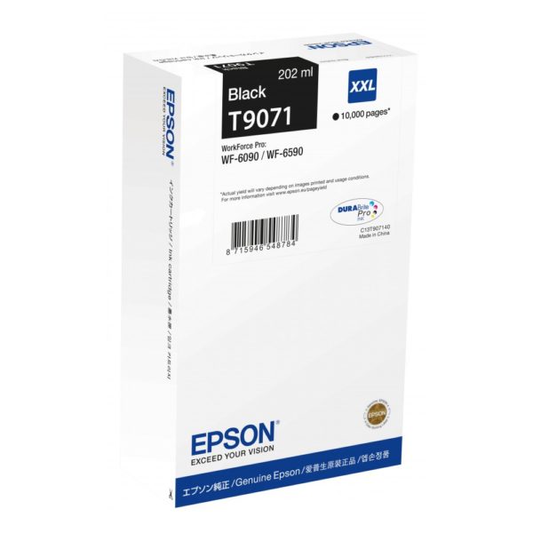 Epson Tinte T9071 XXL C13T907140 Schwarz bis zu 10.000 Seiten