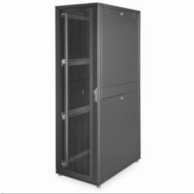 Serverschrank 19" 42HE Digitus 1970x600x1000 mm, Farbe black (RAL 9005), perforierte Tür