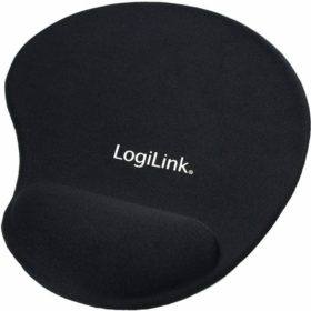 LogiLink Mauspad mit Silikongel Handballenauflage Schwarz