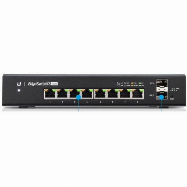 8+2P Ubiquiti EdgeSwitch ES-8-150W POE M