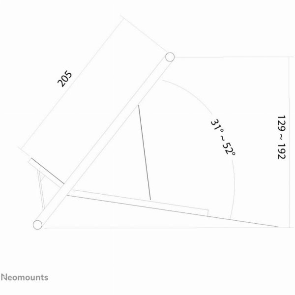 Tischständer für Notebook und Tablets 5KG NSLS100 Neomounts