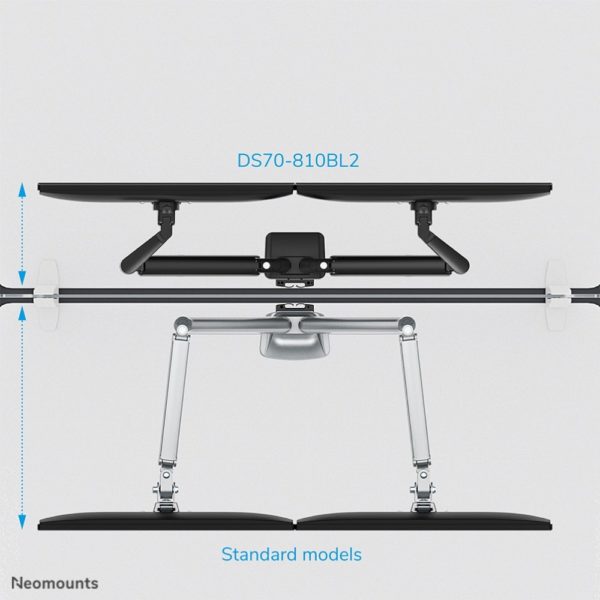 Neomounts DS70-810BL2 Tischhalterung für 17-32" Bildschirme - Schwarz