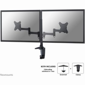 Tischhalterung für zwei Flachbildschirme bis 27" (69 cm) 8KG FPMA-D1330DBLACK Neomounts