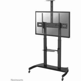 Neomounts PLASMA-M1950E mobiler Bodenständer für Flachbild-Fernseher bis 100" (254 cm), Höhenverstellbar - Schwarz