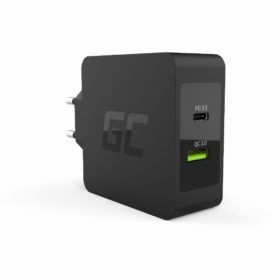 Ladegerät Green Cell Charger USB-C Power Delivery USB3.0 Quick Charge 30W Black
