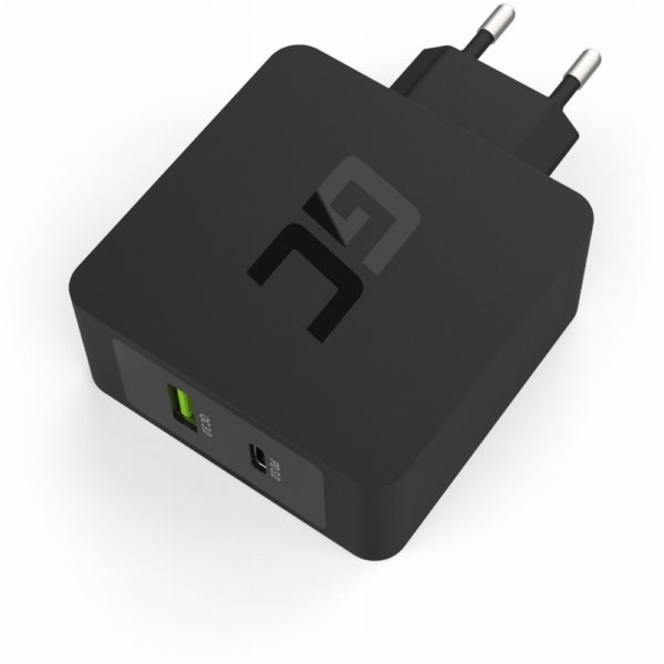 Ladegerät Green Cell Charger USB-C Power Delivery USB3.0 Quick Charge 30W Black