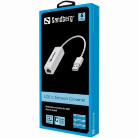Adapter USB > Ethernet (ST-BU) 100Mbps Sandberg White