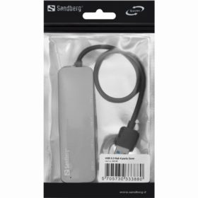 Sandberg 333-88 USB 3.0 HUB 4-Port 4xUSB 3.0 SuperSpeed Silver