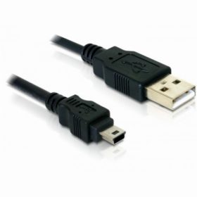 USB2.0 A - B mini (ST-ST) 1,5m DeLOCK Black