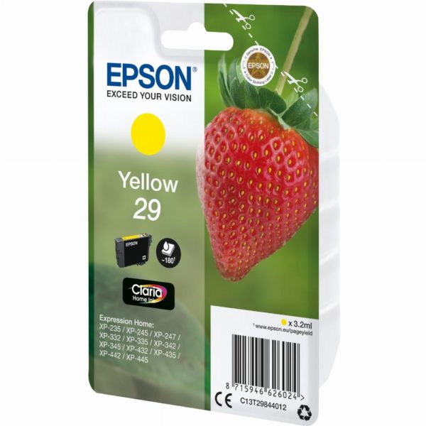 Epson Tinte 29 C13T29844012 Gelb bis zu 180 Seiten