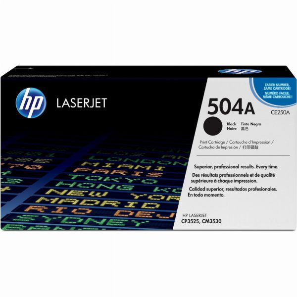 TON HP Toner 504A CE250A Schwarz