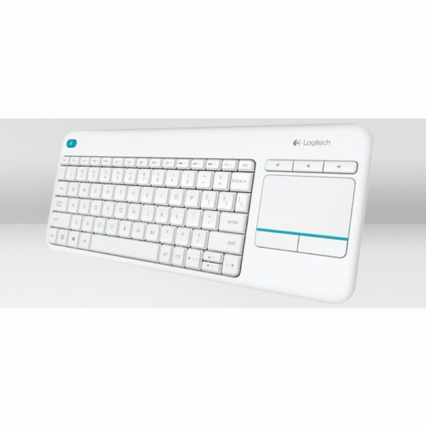 Logitech K400 Plus wireless Touch white QWERTZ DE