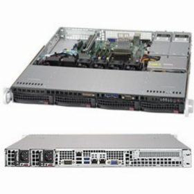 Barebone Server 1U Single   4 Hot-swap 3.5"  400W Redundant Platinum, SuperServer 5019S-MR-G1585L