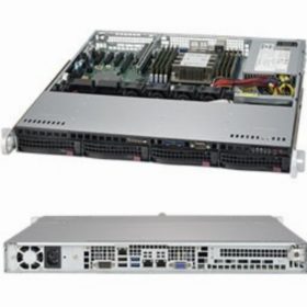 Barebone Server 1 U Single 3647  4 Hot-swap 3.5"  350W Platinum  SuperServer 5019P-MT