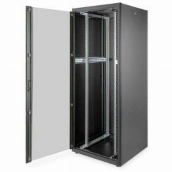 Digitus Netzwerkschrank 19" 42HE 2053x800x800mm, mit Glastür, Farbe Schwarz (RAL 9005)