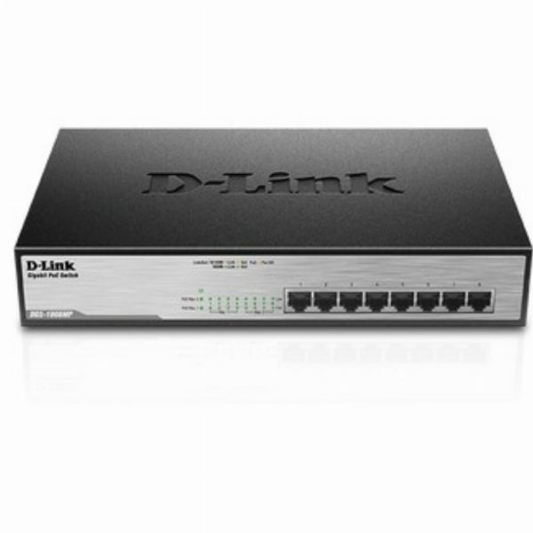 8P D-Link DGS-1008MP PoE+