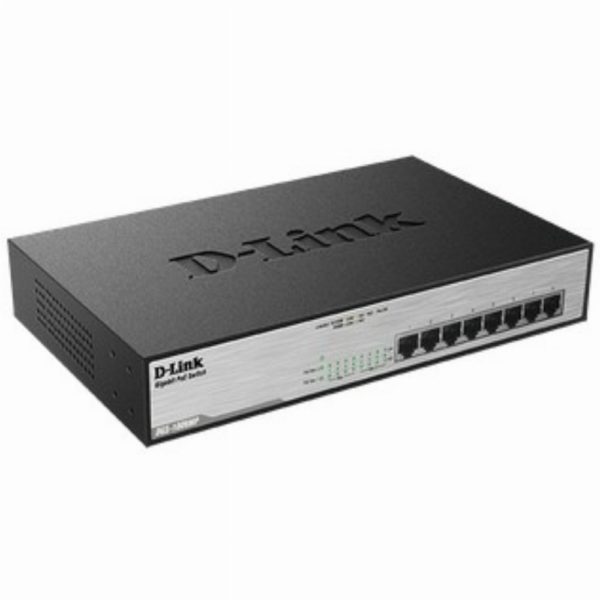 8P D-Link DGS-1008MP PoE+