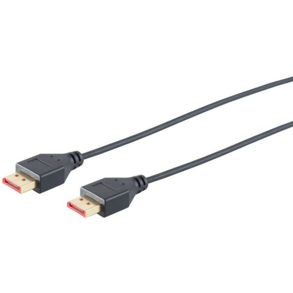 DisplayPort (ST-ST) 1m 8K 120Hz SLIM vergoldet Black