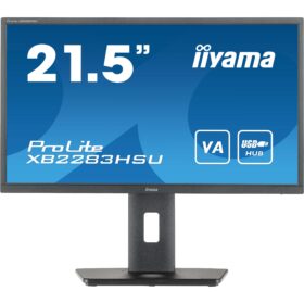 21,5''/54,5cm (1920x1080) iiyama ProLite XB2283HSU-B1 16:9 1ms HDMI DisplayPort VESA Pivot Speaker FullHD Black