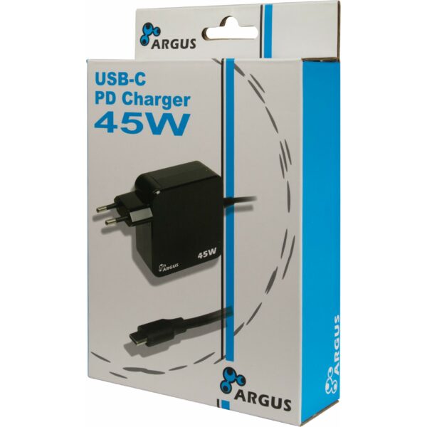 Charger USB-C 45W Black Inter-Tech PD-2045