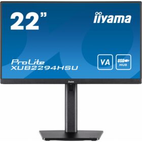 22''/55,9cm (1920x1080) iiyama ProLite XUB2294HSU-B2 16:9 1ms HDMI DisplayPort VESA Speaker FullHD Black
