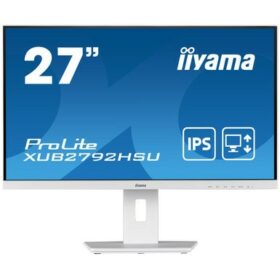 27''/68,6cm (1920x1080) iiyama XUB2792HSU-W5 LCD Business Full HD IPS W 4ms HDMI VGA DisplayPort USB 2,0 Height Adj, Stand Speaker FullHD White