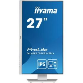 27''/68,6cm (1920x1080) iiyama XUB2792HSU-W5 LCD Business Full HD IPS W 4ms HDMI VGA DisplayPort USB 2,0 Height Adj, Stand Speaker FullHD White