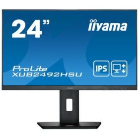 61cm/23,8'' (1920x1080) iiyama ProLite XUB2492HSU-B5 16:9 4ms IPS HDMI DisplayPort VGA USB 3.0 VESA Pivot Speaker FullHD Black