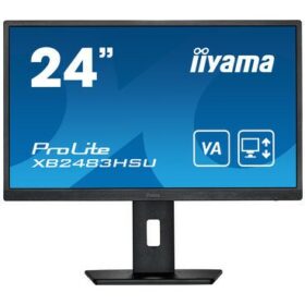 24''/61cm (1920x1080) iiyama ProLite XB2483HSU-B5 16:9 4ms HDMI DisplayPort VESA Pivot Speaker FullHD Black