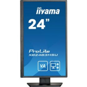 24''/61cm (1920x1080) iiyama ProLite XB2483HSU-B5 16:9 4ms HDMI DisplayPort VESA Pivot Speaker FullHD Black