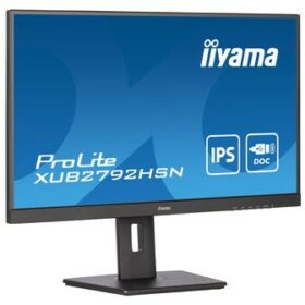 68,6cm/27'' (1920x1080) Iiyama PROLITE XUB2792HSN-B5 4ms HDMI DP USB-C IPS Pivot Speaker FullHD Black