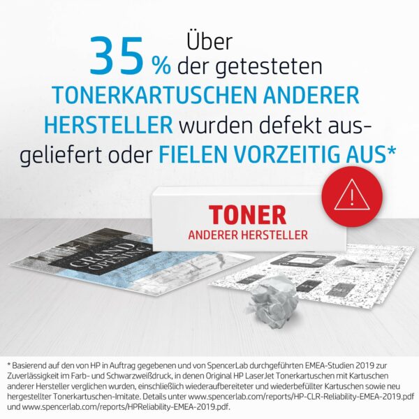 HP Toner 216A W2412A Gelb bis zu 850 Seiten