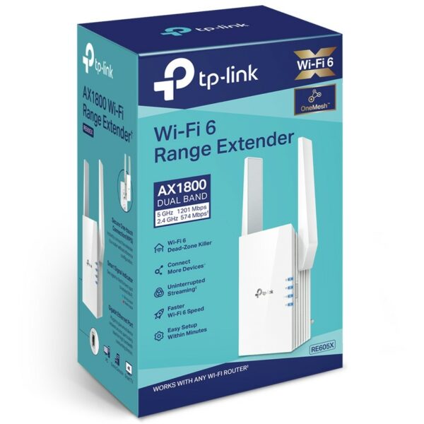 TP-Link Repeater RE605X - AX1800 Wi-Fi 6 Range Extender