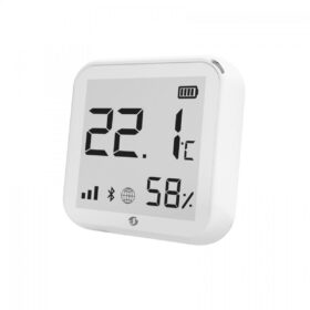 Shelly Sensor "Plus H&T" WLAN Temperatur & Feuchtigkeitssensor BT Weiß Akku nicht enthalten