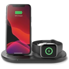 Belkin Boost Charge 3-in-1 kabelloses Ladegerät für Apple Devices Black
