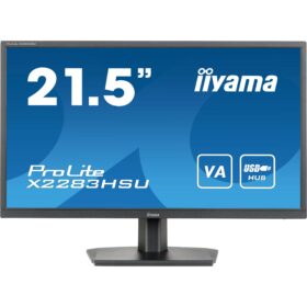 21,5''/54,5cm (1920x1080) iiyama ProLite X2283HSU-B1 16:9 1ms HDMI DisplayPort VESA Speaker FullHD Black