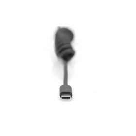 KAB USB-C (ST-ST) Spiralkabel 1m Digitus Black