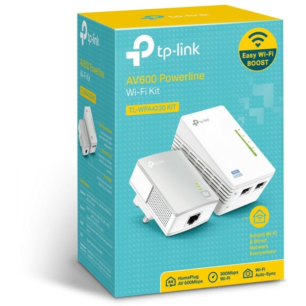 INTD TP-LINK Powerline TL-WPA4220KIT AV600-300Mbit/s-WLAN-Powerline-Extender KIT