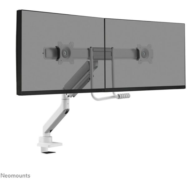 Full Motion Tischhalterung für zwei Flachbildschirme 17-32'' 7KG 2x 8KG White Neomounts