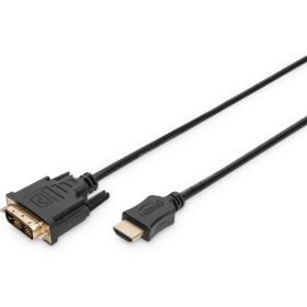 HDMI > DVI (18+1) (ST-ST) DIGITUS 10m Black