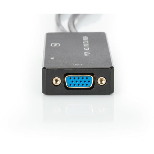 Adapter HDMI/USB2.0 > HDMI/DVI/DisplayPort DIGITUS 20cm Black