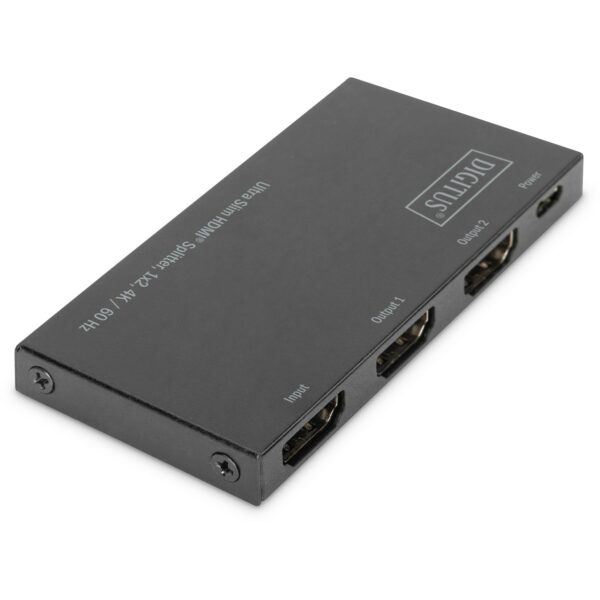 Adapter Ultra Slim 4K HDMI Audio/Video Splitter 2xHDMI DIGITUS