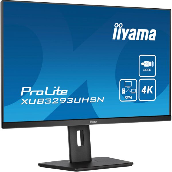 81,3cm/32'' (3840x2160) Iiyama LCD Business XUB3293UHSN-B5 IPS 4ms HDMI DisplayPort USB-C UHD Black