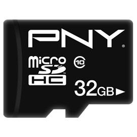 32GB PNY Performance Plus MicroSDHC Klasse 10 Schwarz